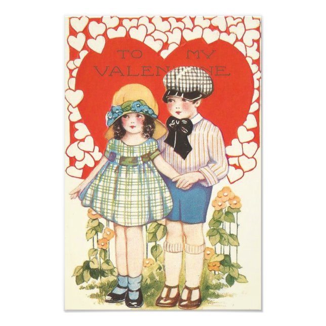 Foto Joven Pareja Corazón Corazón Daisy (Frente)