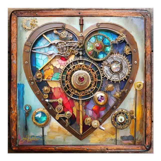 Foto Joyas Y Vidrio Manchado Serie Steampunk (Frente)