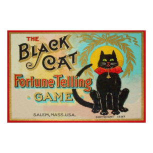 Foto Juego de adivinación de gato negro