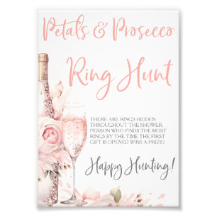 Foto Juego de Anillo de Pétalos y Prosecco Caza de Anil