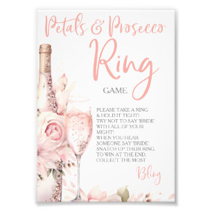 Foto Juego de Anillos de Pétalos y Prosecco