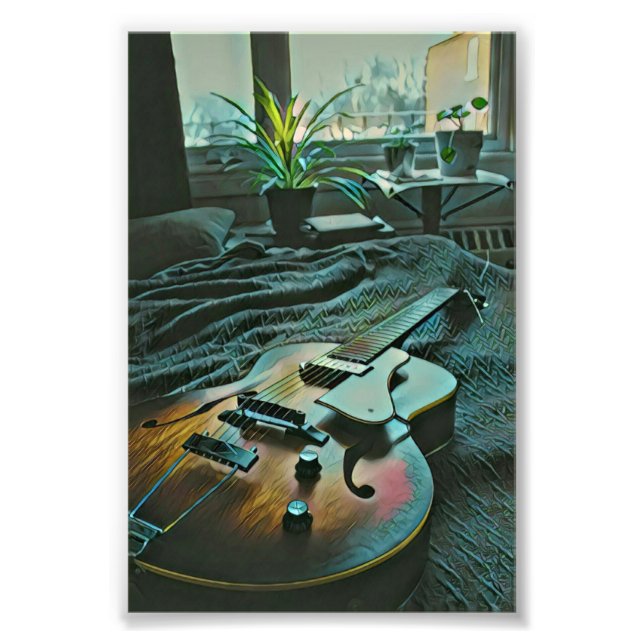 Foto Jugador de guitarra acústica (Frente)