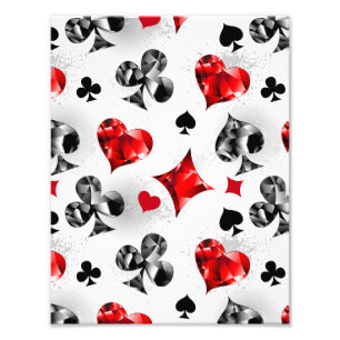 Foto Jugador de póquer jugador de cartas palos Las Vega