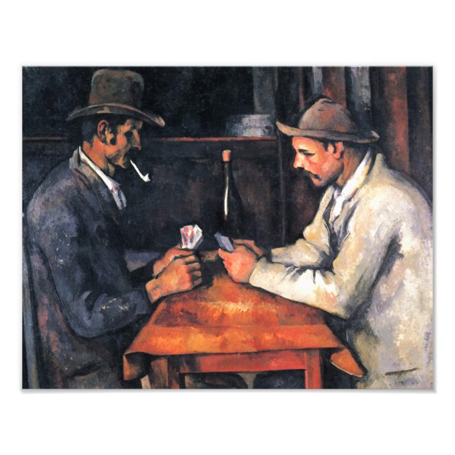 Foto Jugadores de cartas Paul Cezanne Pining Art (Frente)