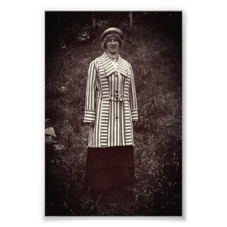 Foto Juneau Alaska, una mujer a la moda, a la raya