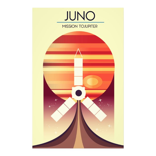 Foto Juno - Misión al arte espacial Júpiter (Frente)