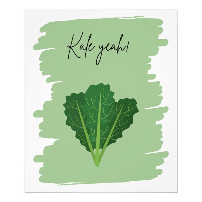Foto ¡Kale Yeah! - Diseño de verduras divertidas (Frente)