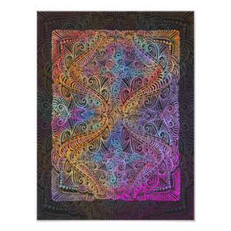 Foto Kaleidoscope arcoiris Mandala