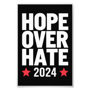 Foto Kamala Harris 2024 Esperanza sobre el odio Preside
