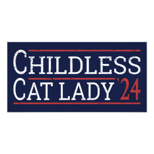 Foto Kamala Harris - Gato sin hijos Lady 2024 I