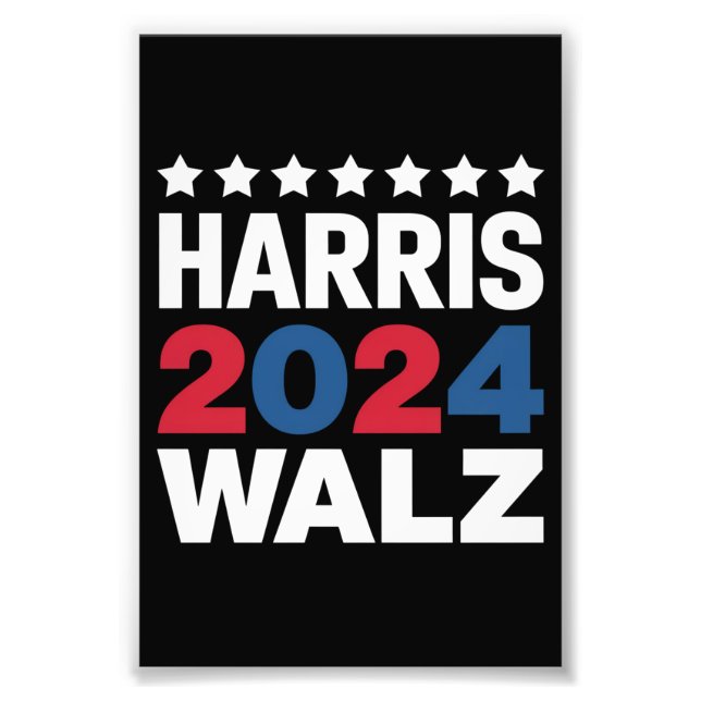 Foto Kamala Harris Walz Por Vicepresidente (Frente)