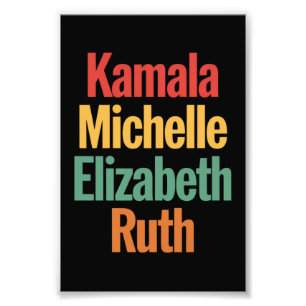 Foto Kamala Michelle Elizabeth Ruth Iconos Feministas P