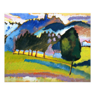 Foto Kandinsky - Paisaje con colinas rodante