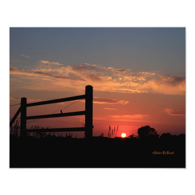 Foto Kansas Sunset con imagen de cerca (Frente)