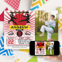 Foto Karate Kid Artes Marciales Invitación Cobra K