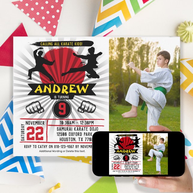 Foto Karate Kid Artes Marciales Invitación Cobra K (Subido por el creador)