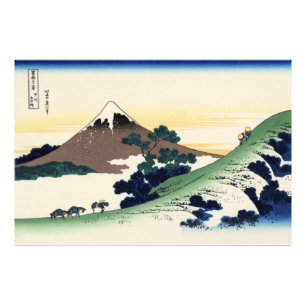Foto Katsushika Hokusai. El paso inume en la provincia 