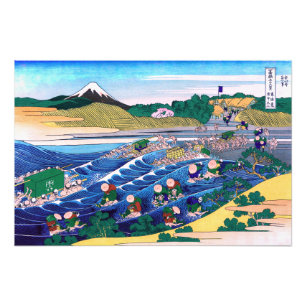 Foto Katsushika Hokusai - Fuji de Kanaya en Tokaido