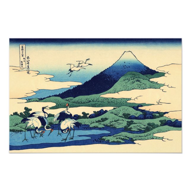 Foto Katsushika Hokusai - Umegawa en la provincia de Sa (Frente)