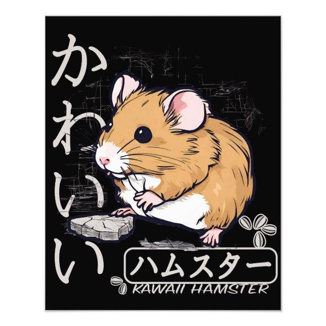 Foto Kawaii Hamster Für Japan -Liebhaber Und Tierbesitz (Frente)