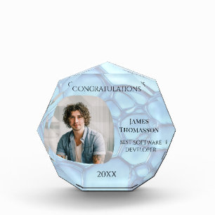 Foto Keepsake del premio al desarrollador de softw