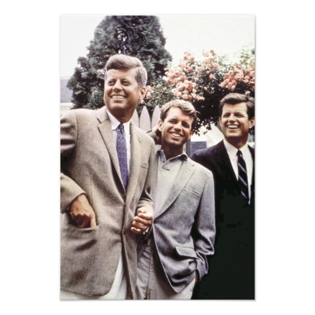 Foto Kennedy Brothers, Presidente John, Robert y Ted (Frente)