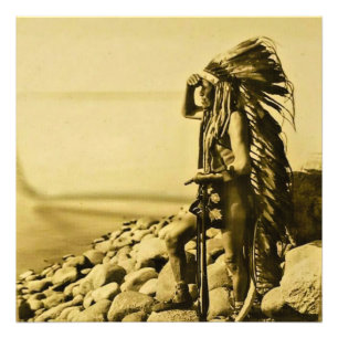 Foto Keystone Magic Lantern Slide Omaha Indian