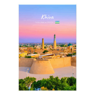Foto Khiva, Uzbekistán - Horizonte de Fortaleza Antigua