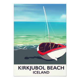 Foto Kirkjubol Beach poster de vacaciones de Islandia