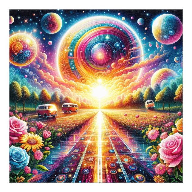 Foto Kit de pintura de diamante radiante brillante gran (Frente)