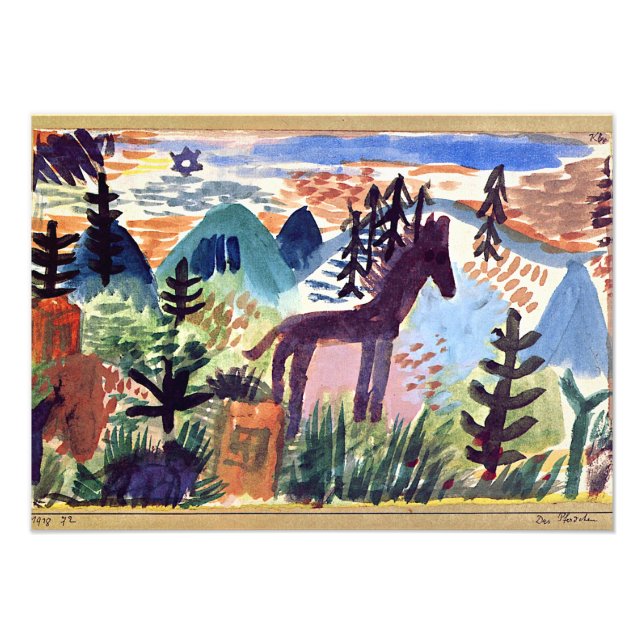 Foto Klee - El caballo (Frente)