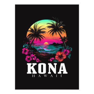 Foto Kona Hawái Flores de Hibisco Hawaiano Surfista