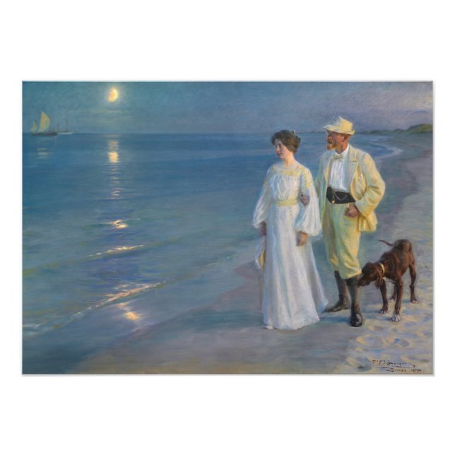 Foto Kroyer - El artista y su esposa en la playa (Frente)