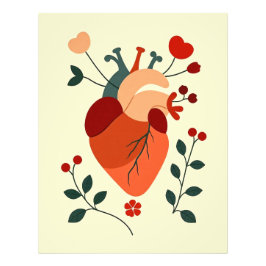 Foto Künstlerisches Herz und Blumen