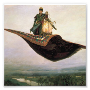 Foto La alfombra de vuelo de Victor Vasnetsov (1880)