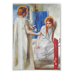 Foto La Anunciación por Dante Gabriel Rossetti