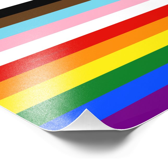 Foto La bandera del orgullo de once franjas de Slippery (Esquina)