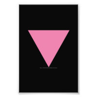 La bandera del triángulo rosa de SlipperyJoe's sím