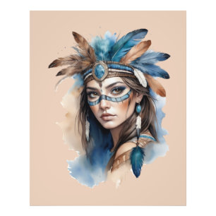 Foto La belleza tribal de las acuarelas: el espíritu de
