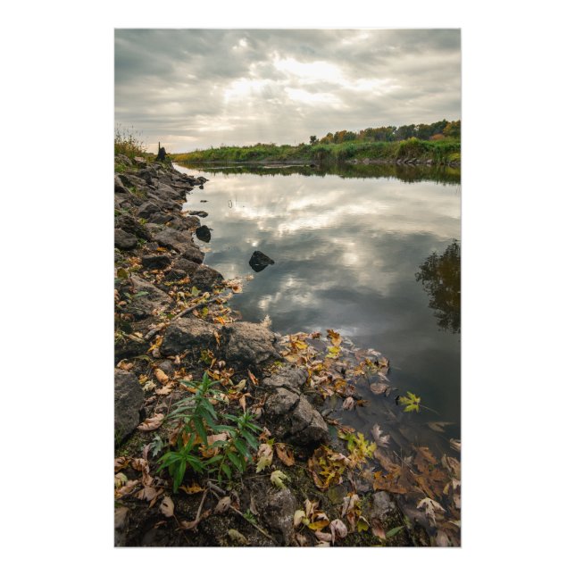 Foto La brecha del sol sobre el estanque (Frente)