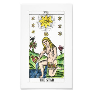 Foto La carta de tarot de la estrella
