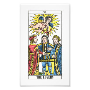 Foto La carta de tarot de los amantes