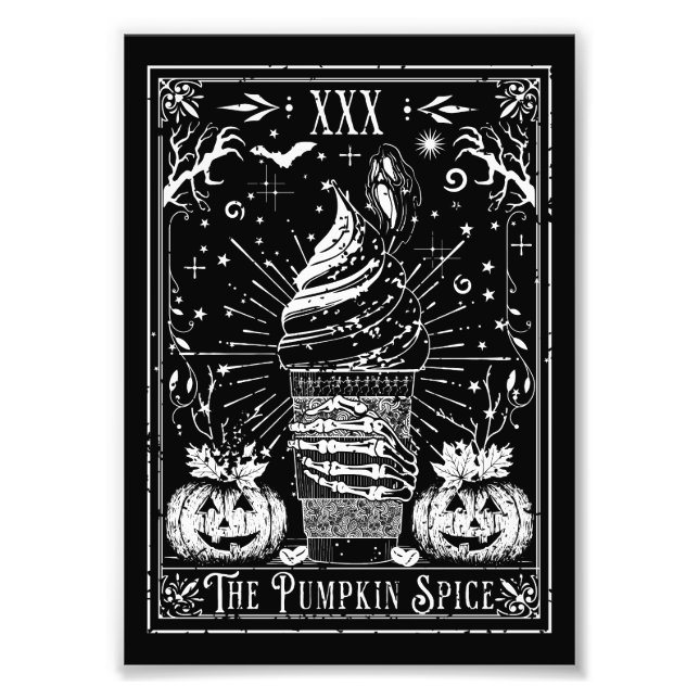 Foto La Carta de Tarot de Pumpkin Spice (Frente)