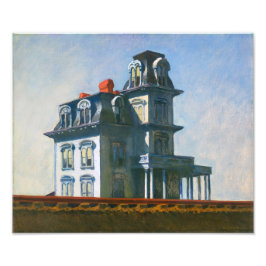 Foto La Casa junto a la vía del tren | Edward Hopper |