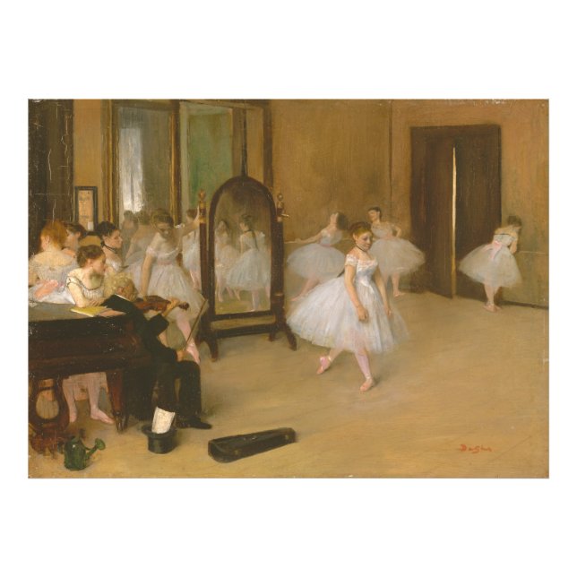 Foto La clase de baile (1870) Edgar Degas (Frente)