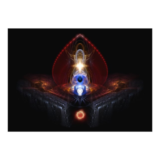 Foto La Composición De Arte Fractal De La Majestad De O (Frente)