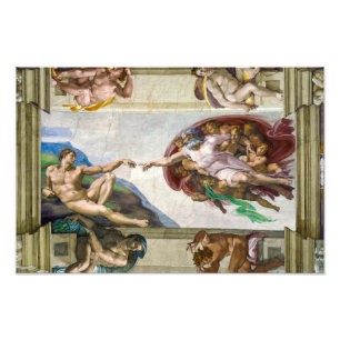 Foto La Creación de Adán   Michelangelo  