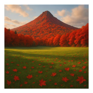 Foto La Cumbre Otoñal Ardiente: Silencio Rojo sobre el