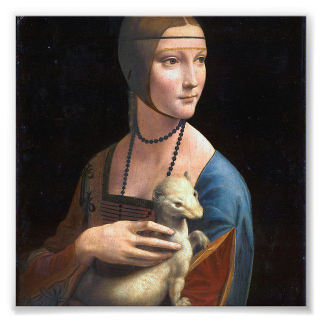 Foto La dama con comadreja de Leonardo da Vinci rena (Frente)