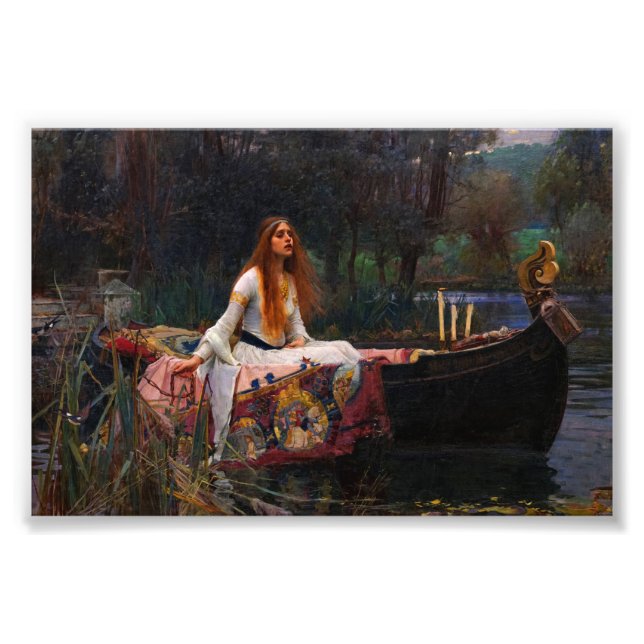 Foto La dama de Shalott por John William Waterhouse (Frente)